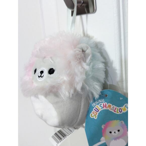Squishmallow Leonori the Lion 4-inch Soft Plush Christmas Ornament, Multicolor - Picture 7 of 7